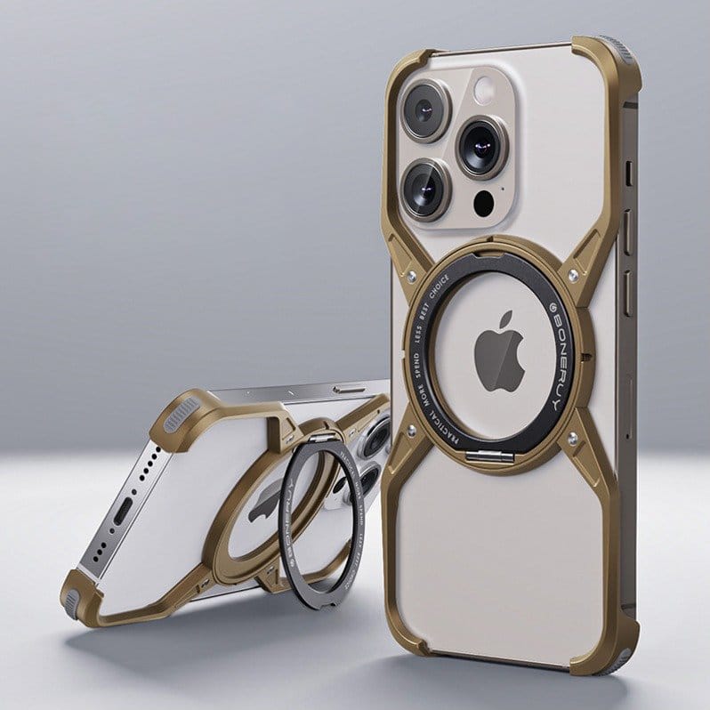 Titanium Frameless Cooling Bracket Case  For iPhone