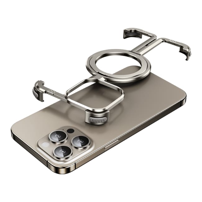 Shockproof Aluminum Frameless Ring Metal Case For iPhone