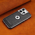 Exclusive Leather Bracket Holder Case For iPhone