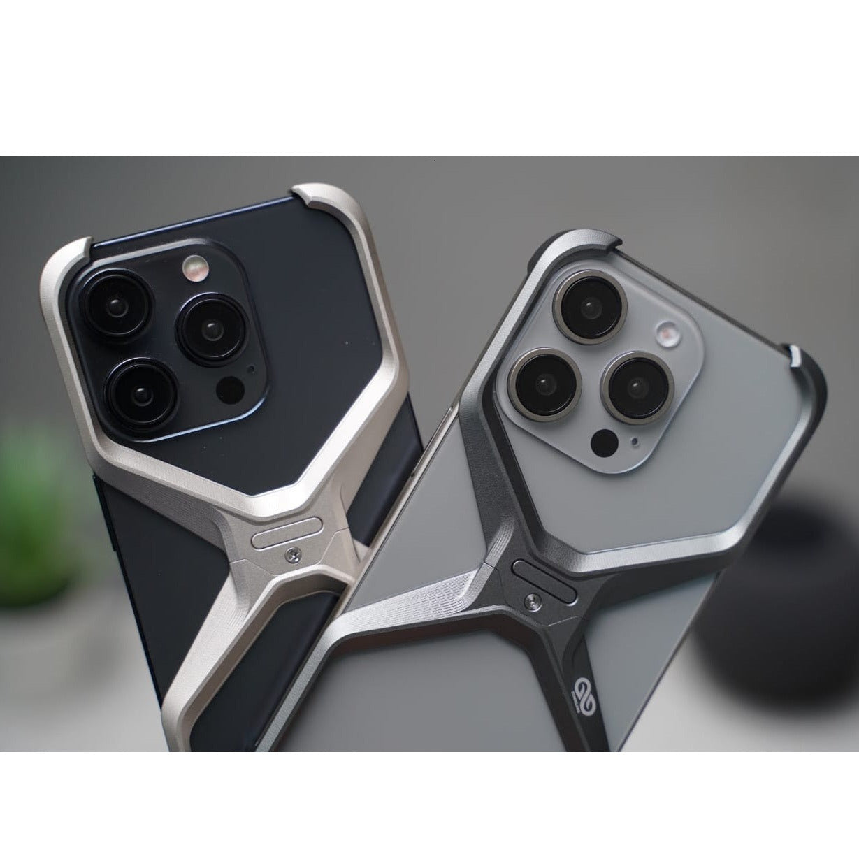 Anti-Fingerprint Titanium XBumper Metal Case for iPhone