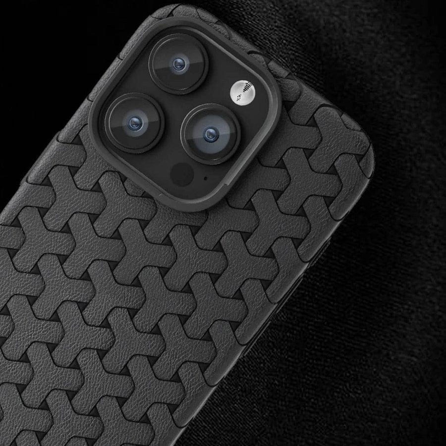 Dissipate Heat Woven Pattern Case For iPhone