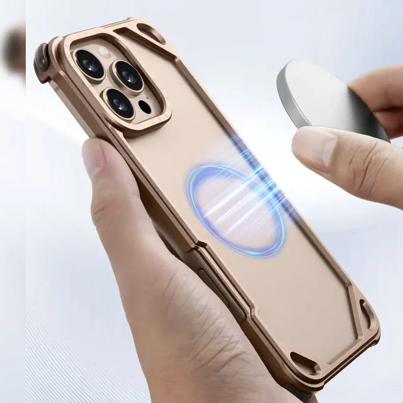 Forged Hollow Metal Guard Case For iPhone