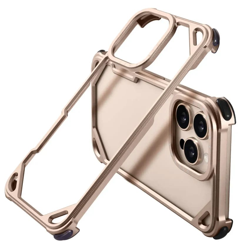 Forged Hollow Metal Guard Case For iPhone