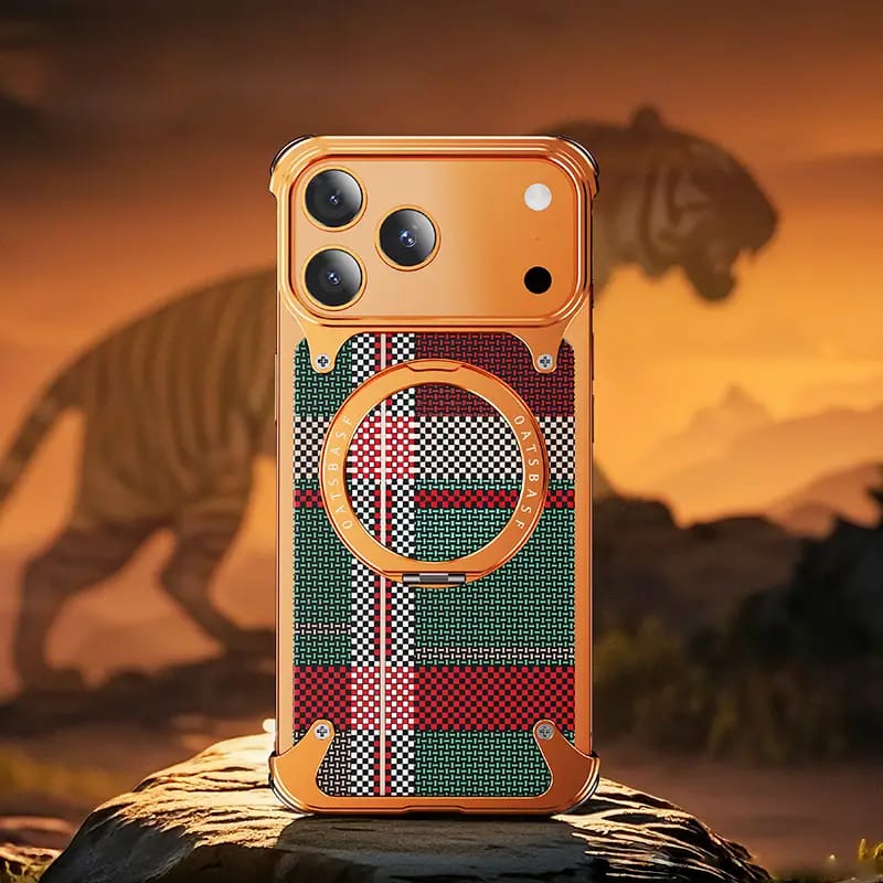 Titan Carbon Metal Bracket Case for iPhone