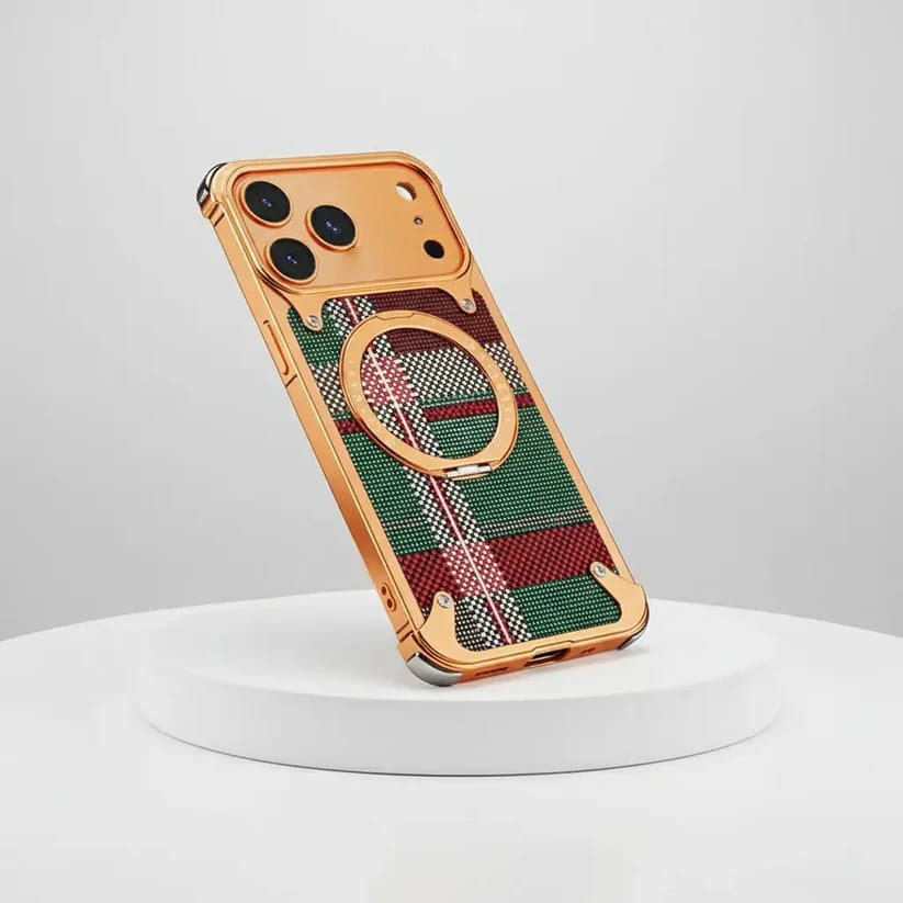 Titan Carbon Metal Bracket Case for iPhone