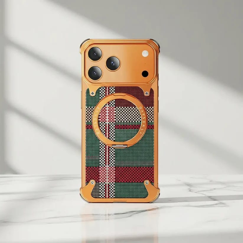 Titan Carbon Metal Bracket Case for iPhone