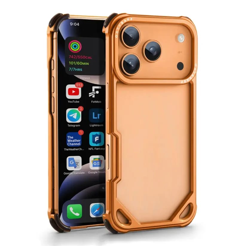 Metallic Frame Corner Guard Case for iPhone