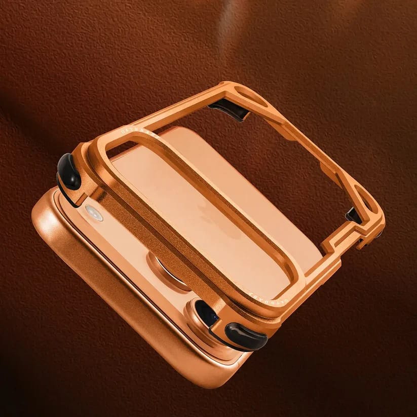Metallic Frame Corner Guard Case for iPhone