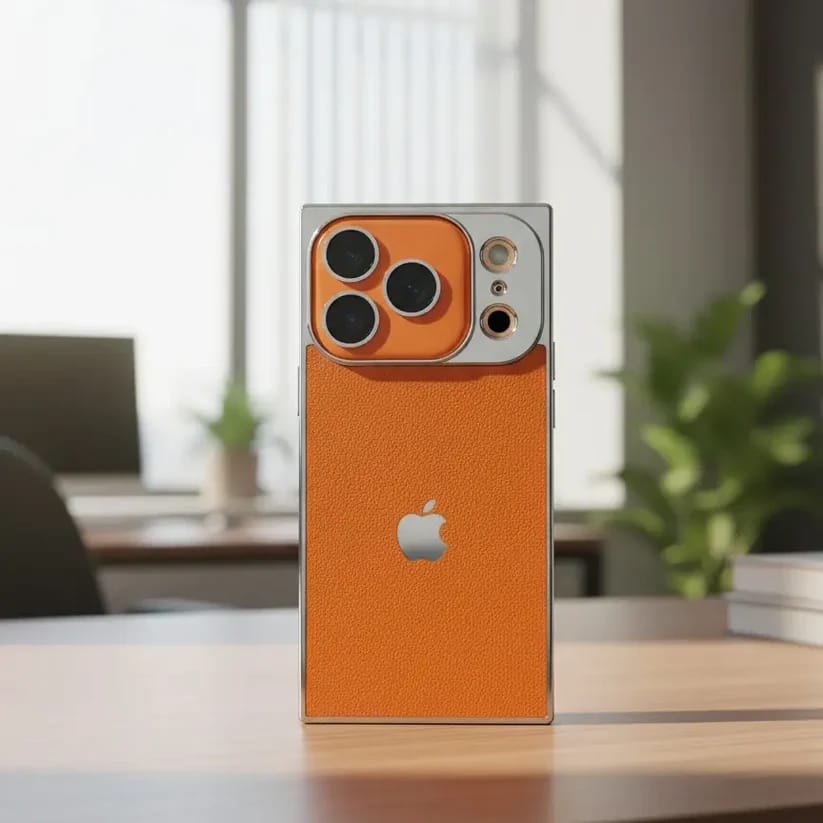 iPhone 17 Series Novaro Premium Leather Metallic Case