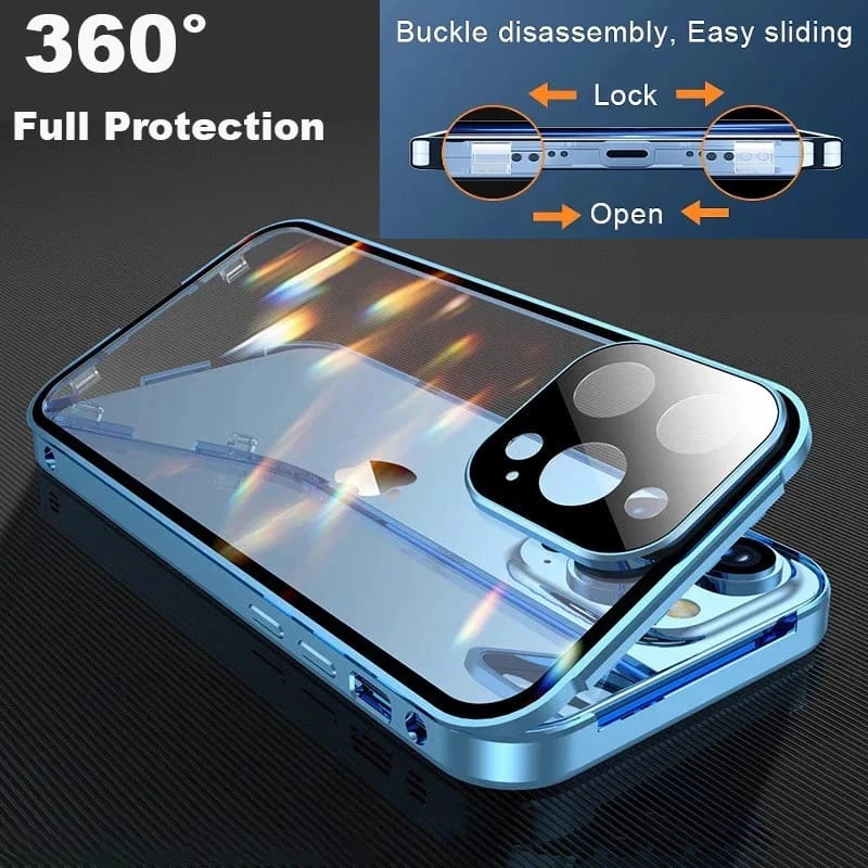 Aqua Cage Twin Glass Case for iPhone