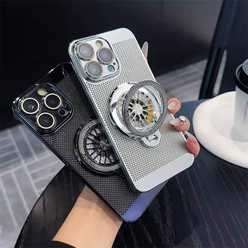 Brilliant Spin Rotating Wheel Stand Case for iPhone