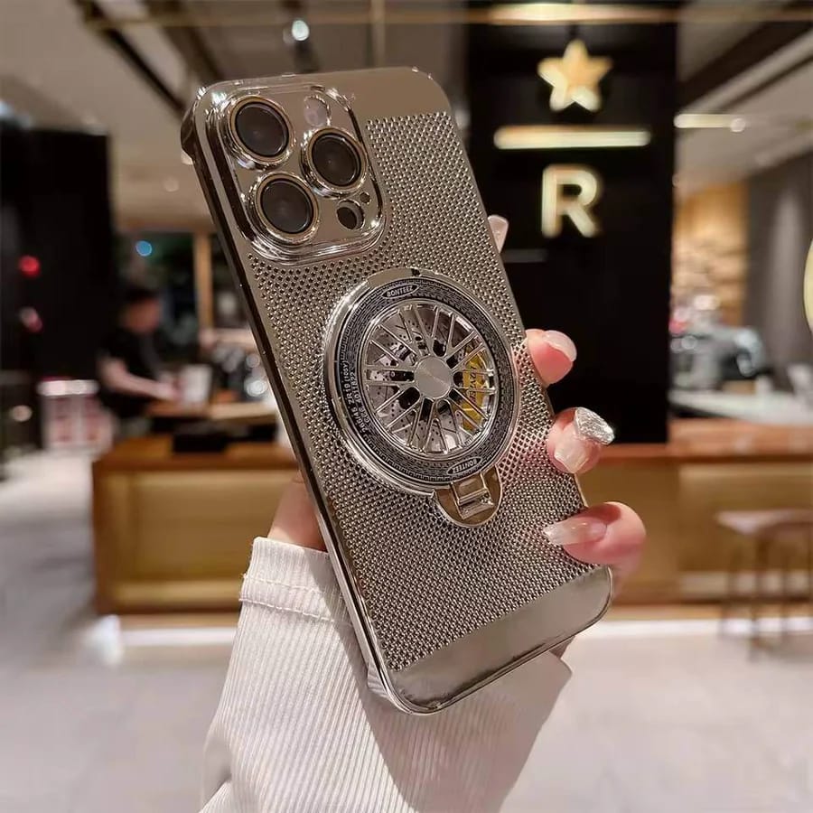 Brilliant Spin Rotating Wheel Stand Case for iPhone