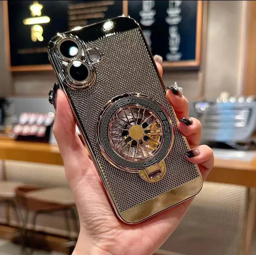 Brilliant Spin Rotating Wheel Stand Case for iPhone