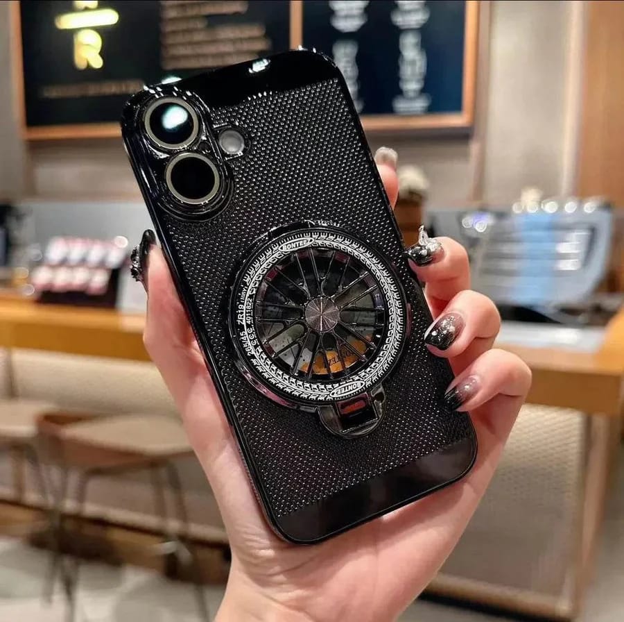 Brilliant Spin Rotating Wheel Stand Case for iPhone