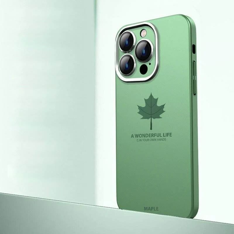 Autumn Radiance Maple Leaf Matte Case for iPhone